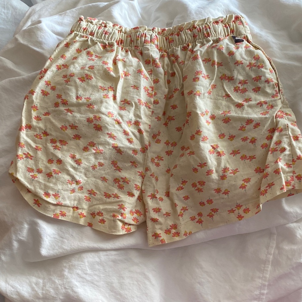 Tea Collection Kids Ruffle Top - Cream and Red - Picture 5 of 6